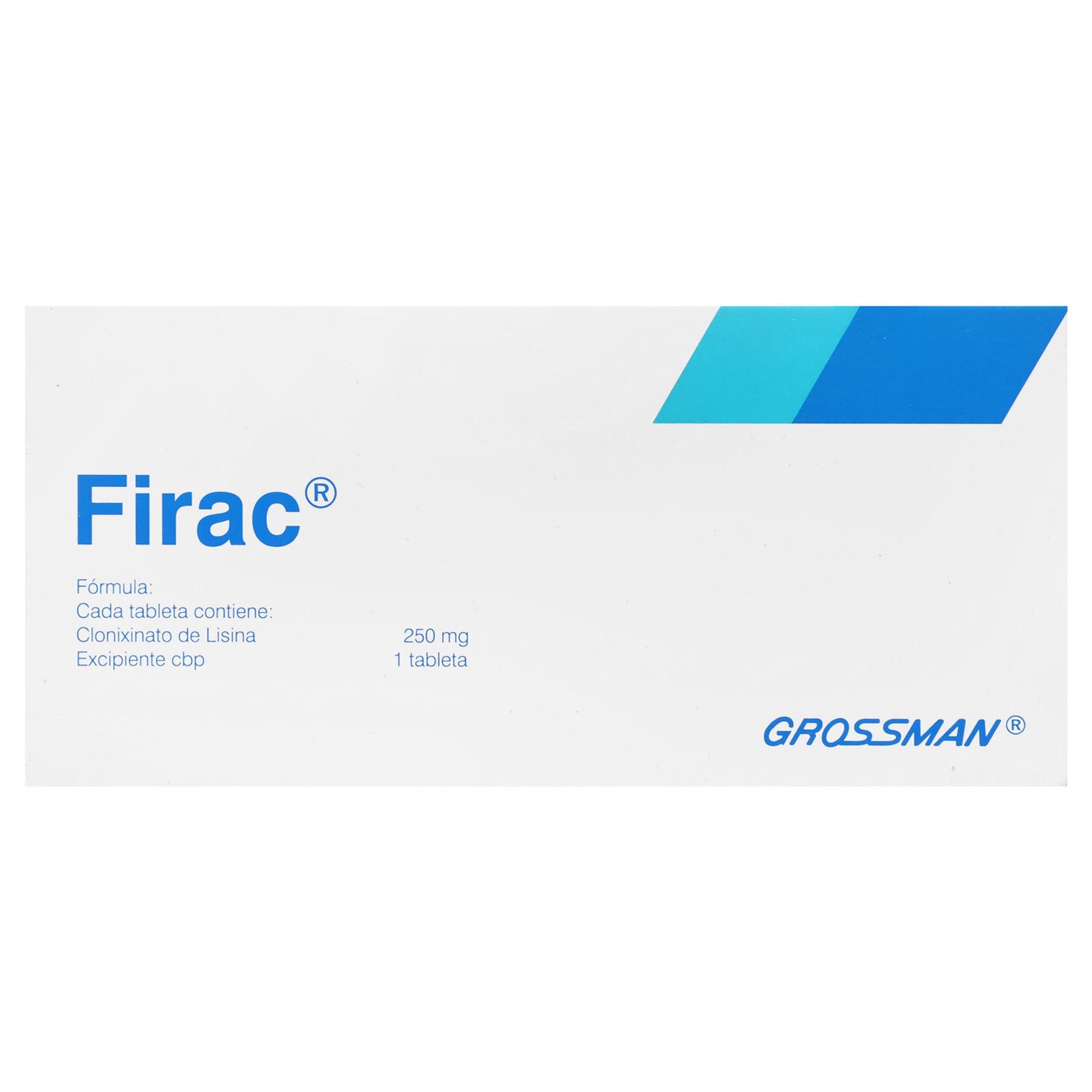 Firac 250Mg Con 10 Tabletas (Clonixinato De Lisina) 1 - 7501123014644