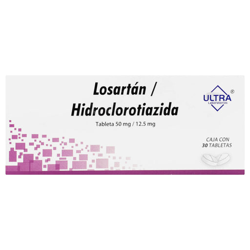 Losartan Hidroclorotiazida 50Mg/12.5Mg Con 30 Tabletas - WeCare Pharma