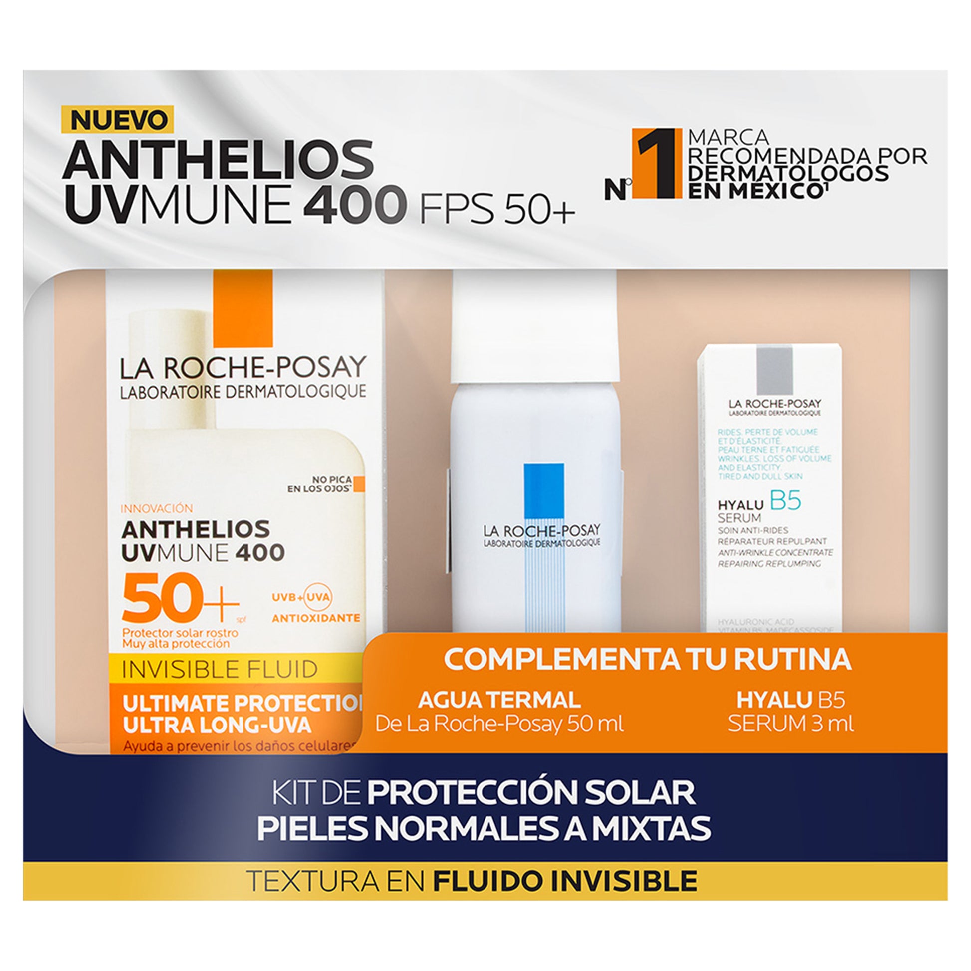 Anthelios Uv Mune 400 Fps50Ml +Hyalu B5 +Agua Thermal 1 - 7509552883183