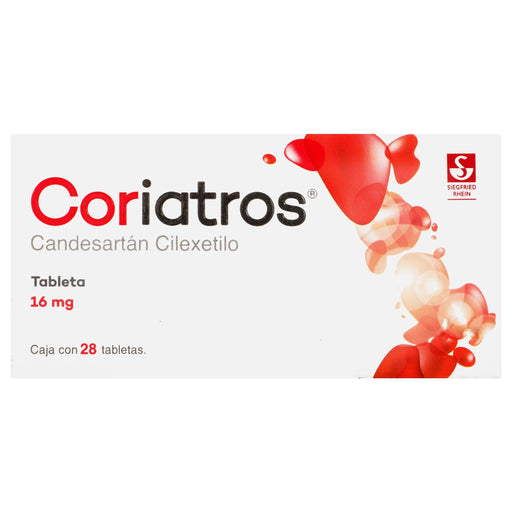 Coriatros 16Mg Con 28 Tabletas (Candesartan Cilexetilo) - WeCare Pharma
