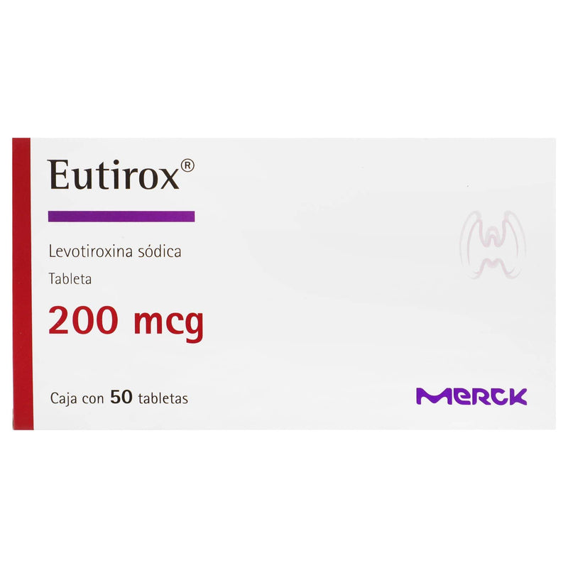 Eutirox 200Mcg Con 50 Tabletas (Levotiroxina Sodica) - WeCare Pharma