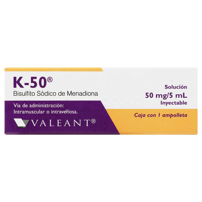 K-50 50Mg/5Ml Con 1 Ampulas (Vitamina K) - WeCare Pharma