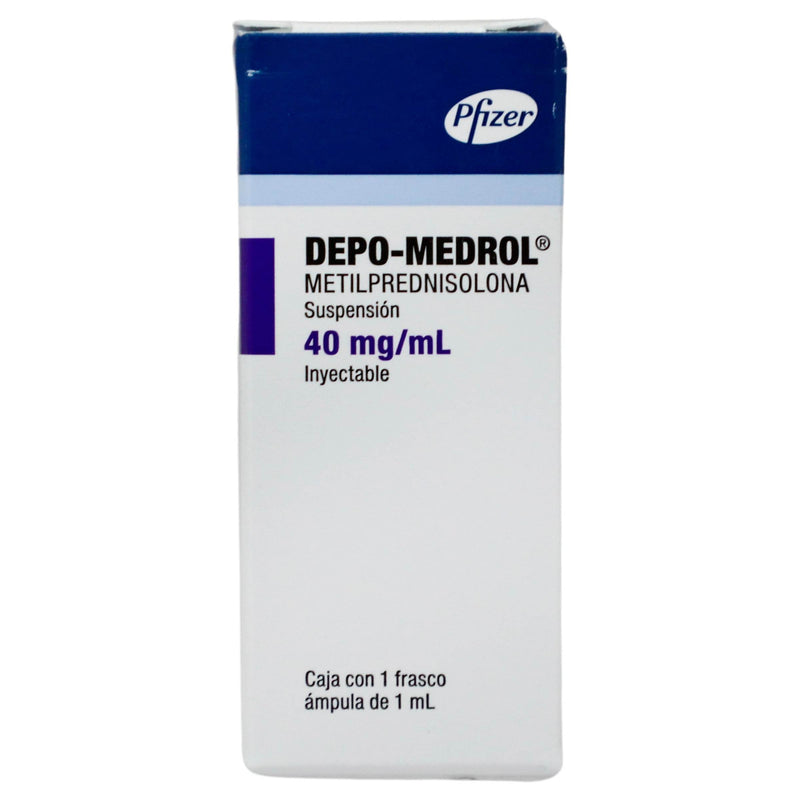 Depo-Medrol Frasco 40Mg Con 1 Ampulas (Metilprednisolona) - WeCare Pharma