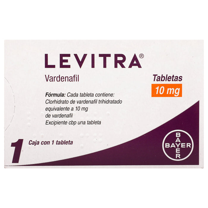 Levitra 10Mg Con 1 Tabletas (Vardenafil) 1 - 7501318620223