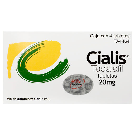 Cialis 20Mg Con 4 Tabletas (Tadalafil) 1 - 7501082212136