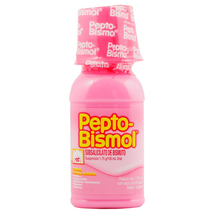 Pepto Bismol Suspensión 1.75G/100Ml 118Ml (Subsalicilato De Bismuto) - WeCare Pharma