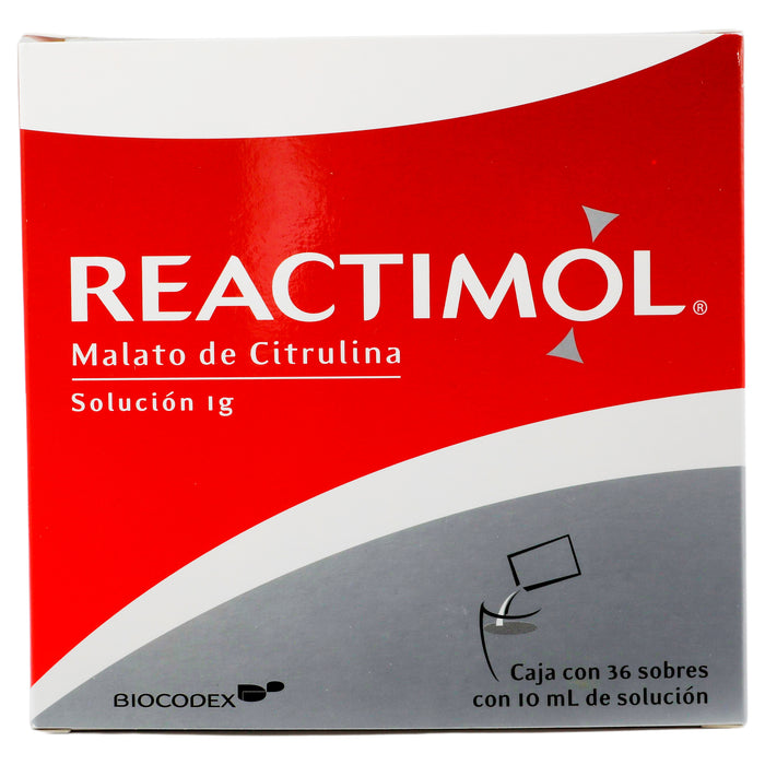 Reactimol Solución 1G Sobres 10Ml Con 36 (Malato De Citrulina) 1 - 7502267780075