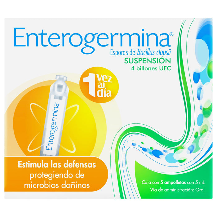 Enterogermina Suspensión 4 Billones Ufc 5Ml Con 5 (Bacillus Clausii) 1 - 3664798044959