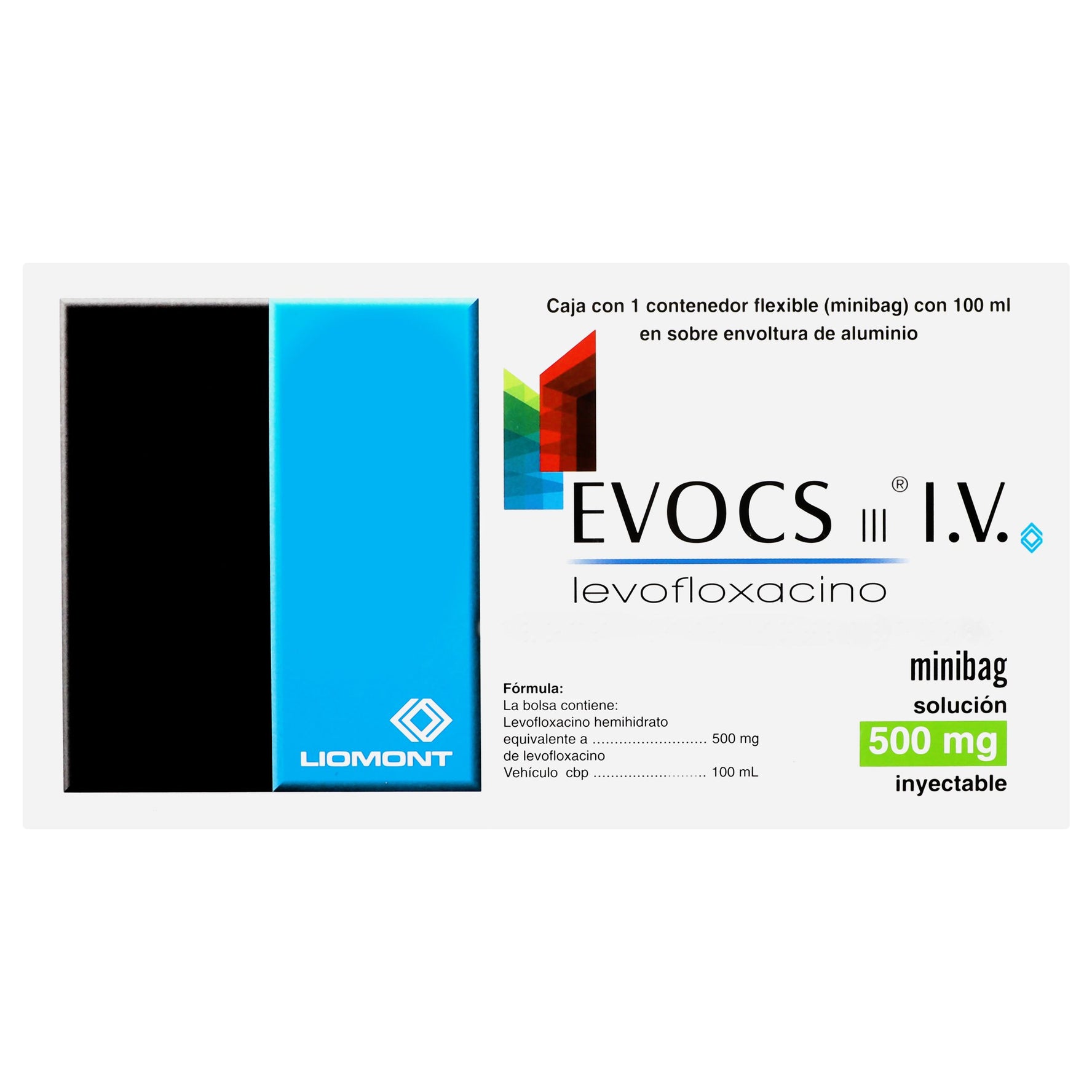 Evocs Minibag 500Mg Con 1 (Levofloxacino) 1 - 7501299307717