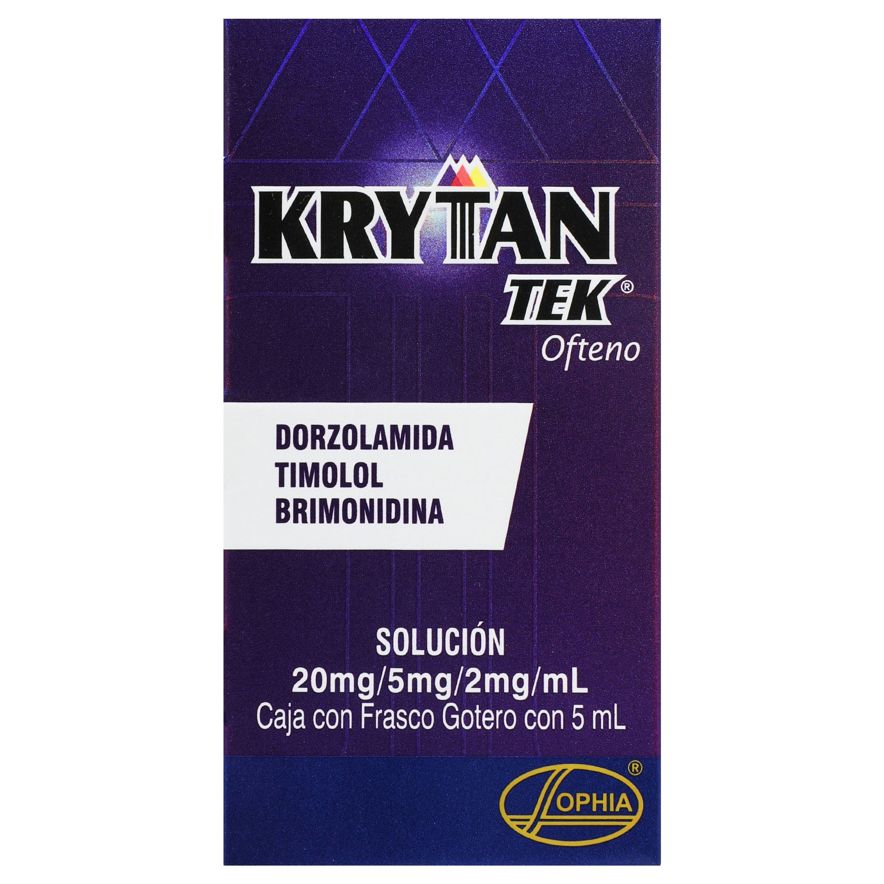 Krytantek Ofteno Gotas 20Mg/5Mg/2Mg 5Ml (Dorzolamida/Timolol/Brimonidina) 1 - 736085905373