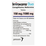 Invokana Duo 150Mg/1000Mg Con 60 Tabletas (Canagliflozina/Metformina) - WeCare Pharma