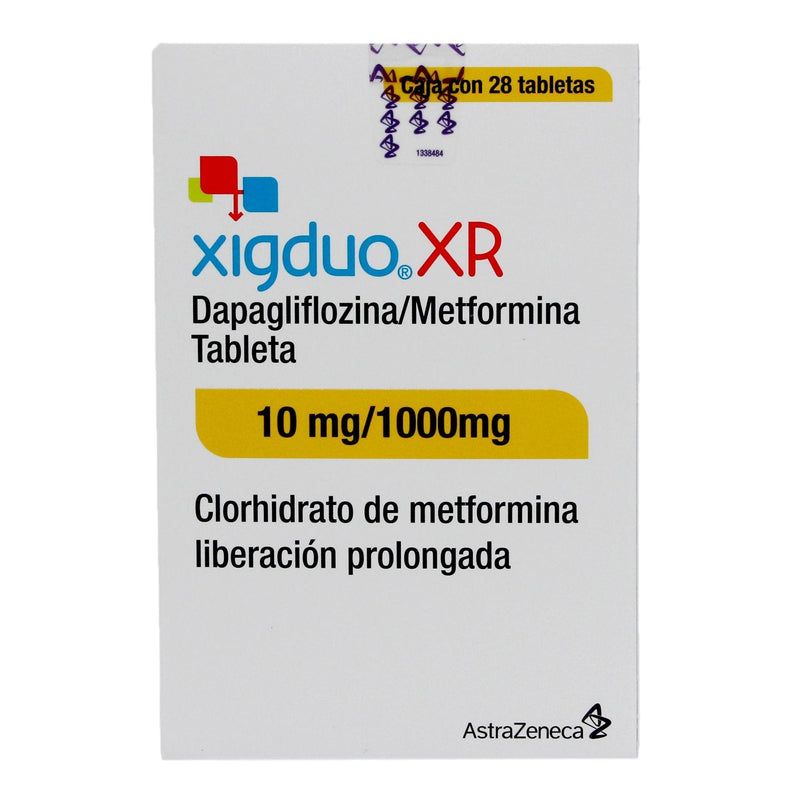 Xigduo Xr 10Mg/1000Mg Con 28 Tabletas (Dapagliflozina/Metformina) - WeCare Pharma