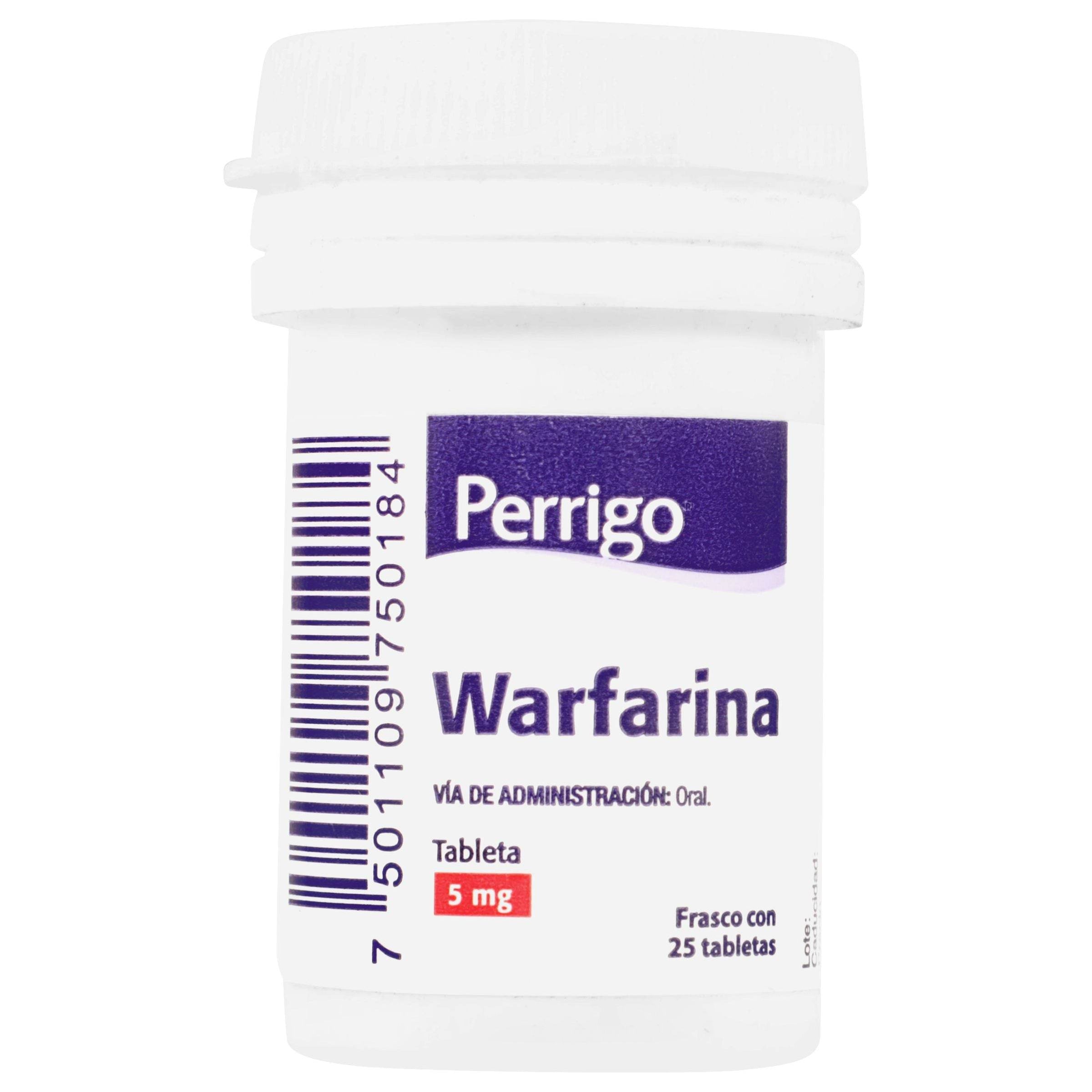 Warfarina 5Mg Con 25 Perrigo Tabletas — WeCare Pharma