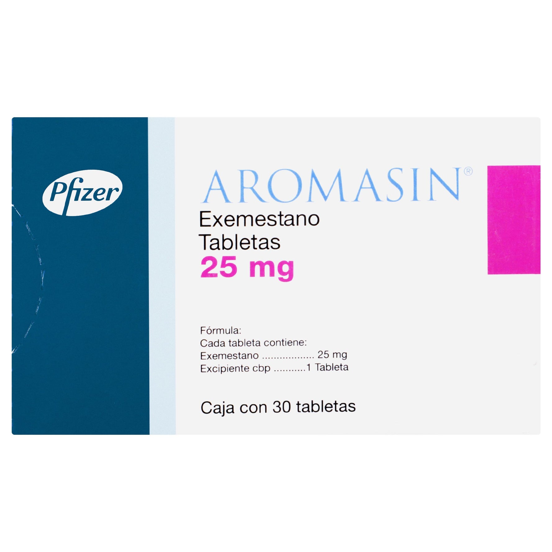 Aromasin 25Mg Con 30 Tabletas (Exemestano) 1 - 7501287613059