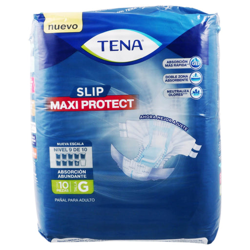 Pañal Adulto Tena Slip Maxi Protect G Con 10 - WeCare Pharma
