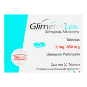 Glimetal Lex 2Mg/850Mg Con 30 Tabletas (Glimepirida/Metformina) - WeCare Pharma