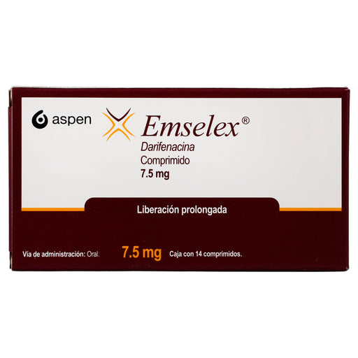 Emselex 7.5Mg Con 14 Comprimidos (Darifenacina) 1 - 7502209850088