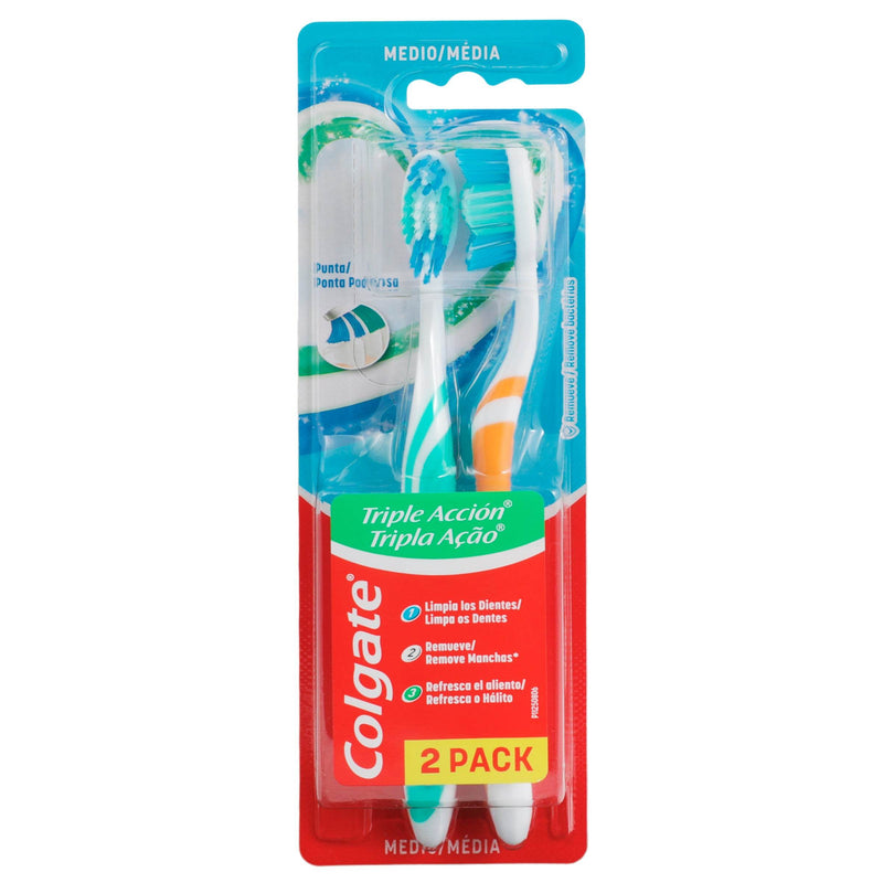 Cepillo Dental Colgate Triple Accion 2X1 - WeCare Pharma