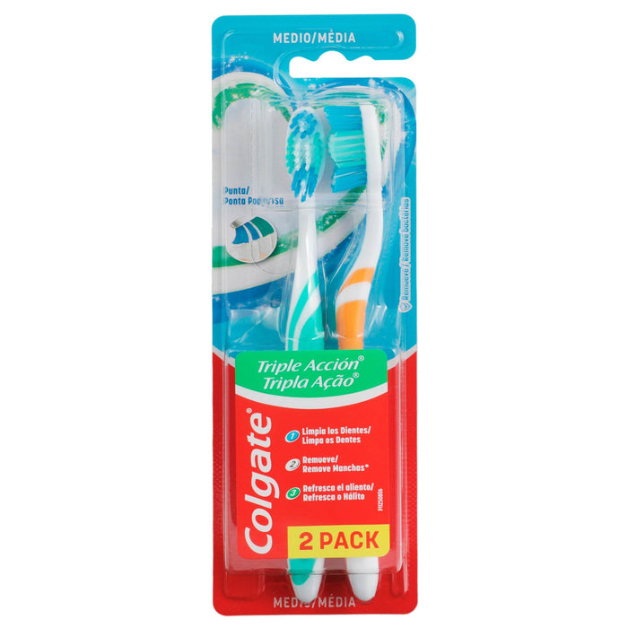 Cepillo Dental Colgate Triple Accion 2X1 - WeCare Pharma