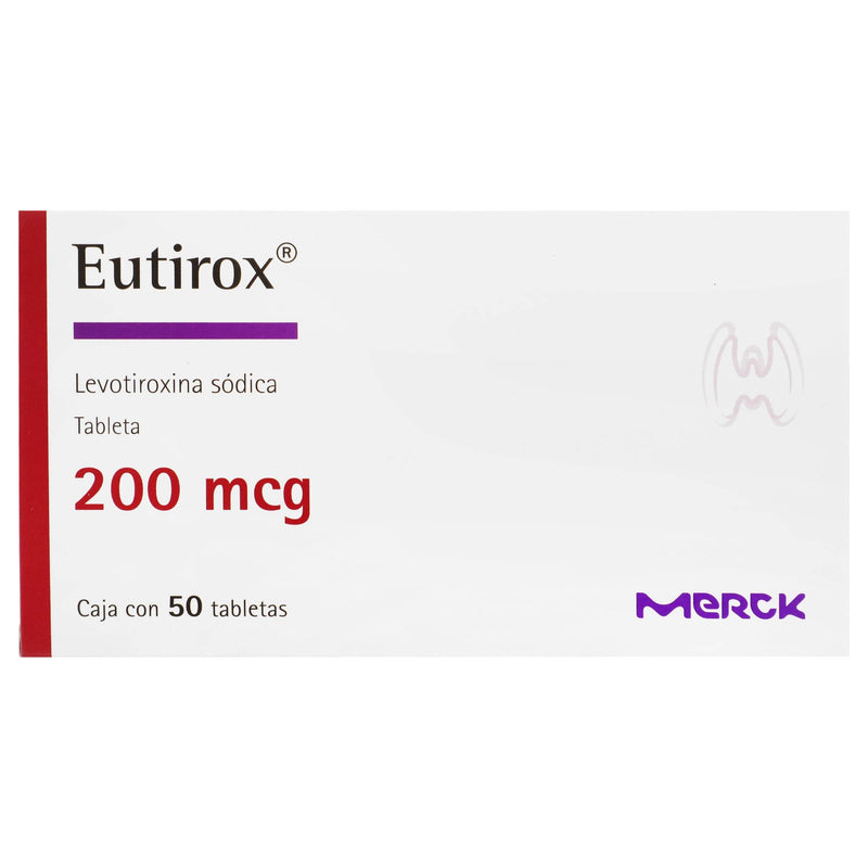 Eutirox 200Mcg Con 50 Tabletas (Levotiroxina Sodica) - WeCare Pharma