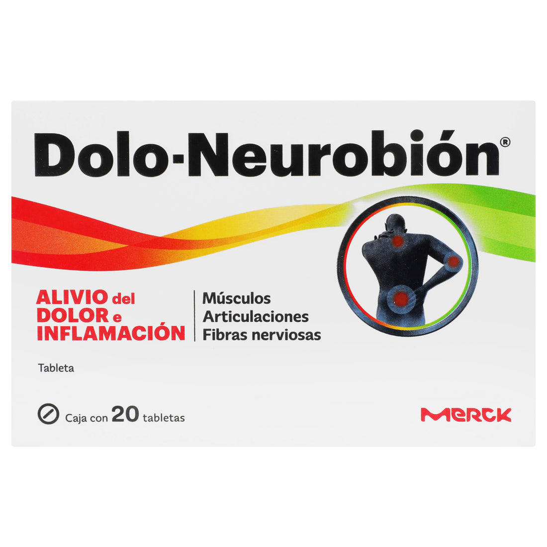 Dolo-Neurobion 500Mg/50Mg/50Mg/1Mg Con 20 Tabletas (Diclofenaco/Complejo B) 1 - 7501298223704