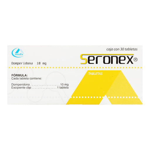 Seronex 10Mg Con 30 Tabletas (Domperidona) 1 - 7501293200335