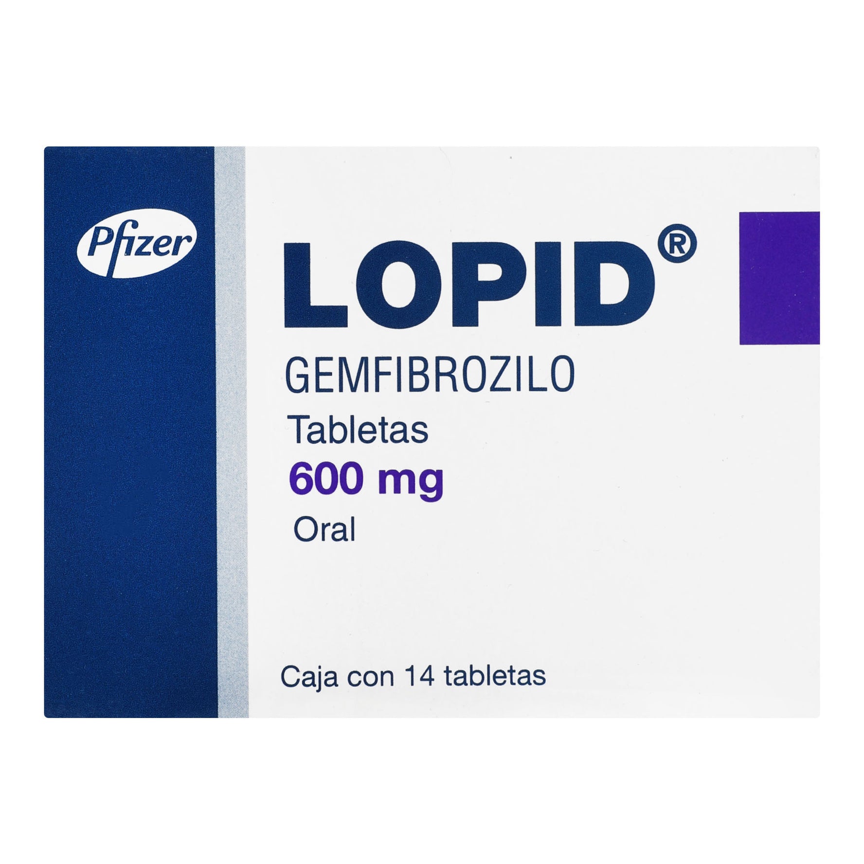 Lopid 600Mg Con 14 Tabletas (Gemfibrozilo) 1 - 7501057002168