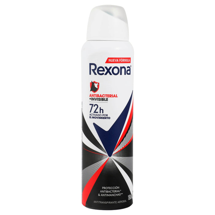 Desodorante Rexona Antibacterial Invisible Aerosol 150Ml - WeCare Pharma