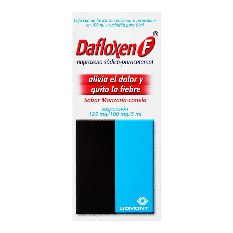 Dafloxen F Suspensión 125Mg/100Mg/5Ml 100Ml (Naproxeno/Paracetamol) - WeCare Pharma