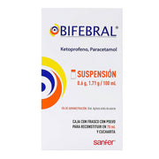 Bifebral Suspensión 0.6G/1.71G/100Ml 70Ml (Ketoprofeno/Paracetamol) - WeCare Pharma