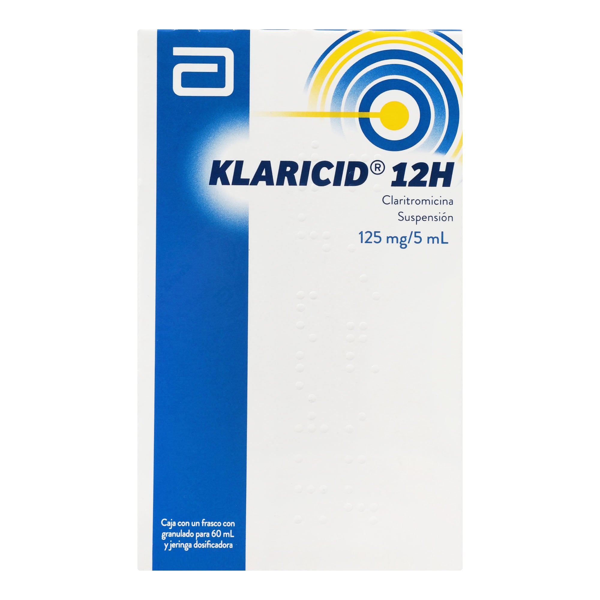 Klaricid 12H Suspensión 125Mg/5Ml 60Ml (Claritromicina) 1 - 7501033921681