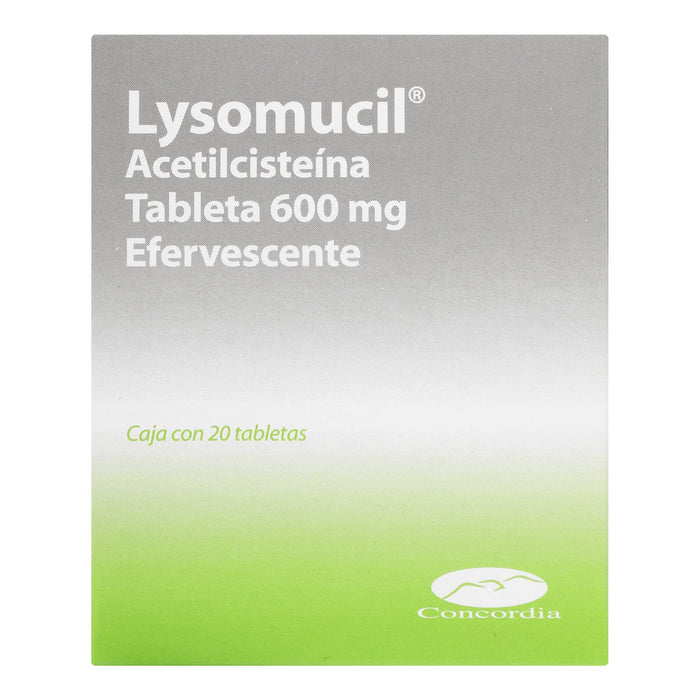 Lysomucil 600Mg Con 20 Tabletas (Acetilcisteina) - WeCare Pharma