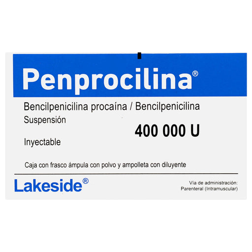 Penprocilina Frasco 400 000Unid Con 1 Ampulas (Bencilpenicilina Procaina/Bencilpenicilina) - WeCare Pharma