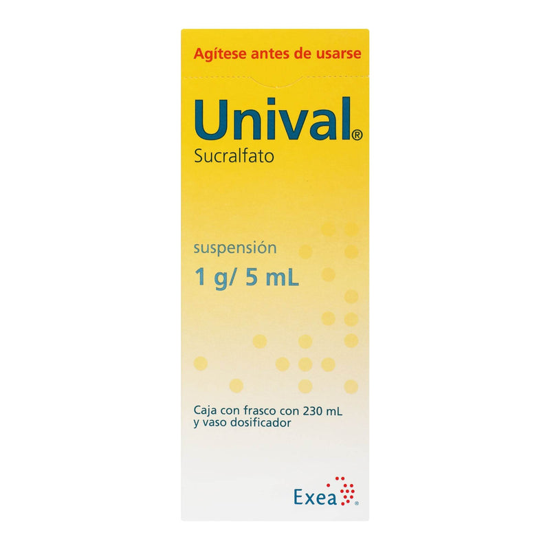 Unival Suspensión 1G/5Ml 230Ml (Sucralfato) - WeCare Pharma