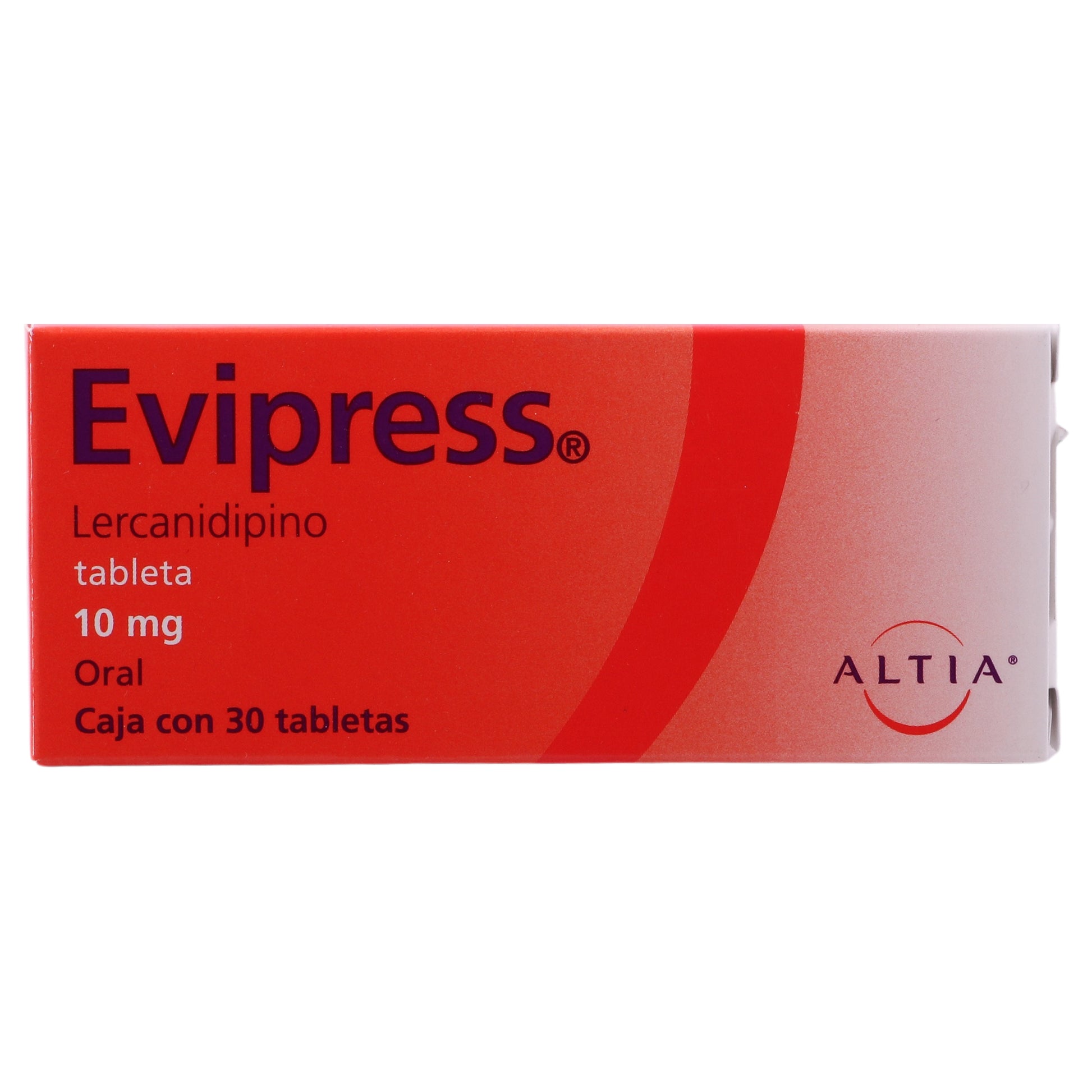 Evipress 10Mg Con 30 Tabletas (Lercanidipino) 1 - 7501314705535