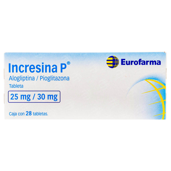 Incresina P 25Mg/30Mg Con 28 Tabletas (Alogliptina/Pioglitazona) - WeCare Pharma