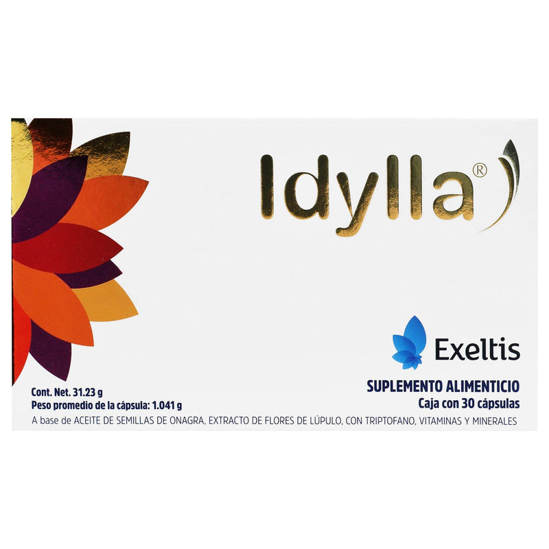 Idylla 31.23G Con 30 Capsulas (Onafra/Lupulo/Tritofano/Vitaminas Y Minerales) - WeCare Pharma