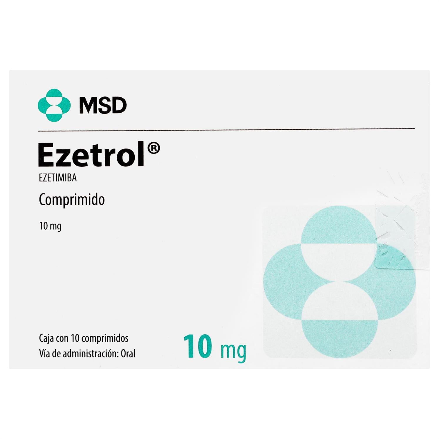 Ezetrol 10Mg Con 10 Tabletas (Ezetimiba) 2 - 7501326000086