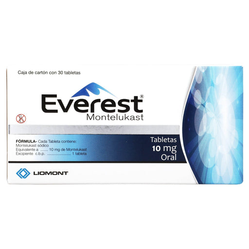 Everest 10Mg Con 30 Tabletas (Montelukast) - WeCare Pharma
