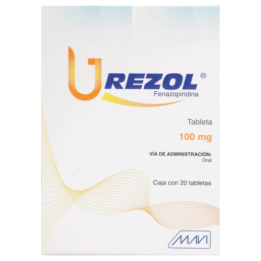 Urezol 100Mg Con 20 Tabletas (Fenazopiridina) - WeCare Pharma