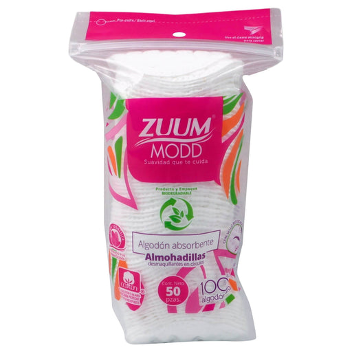 Pads Facial Algodón Zuum Con 50 - WeCare Pharma