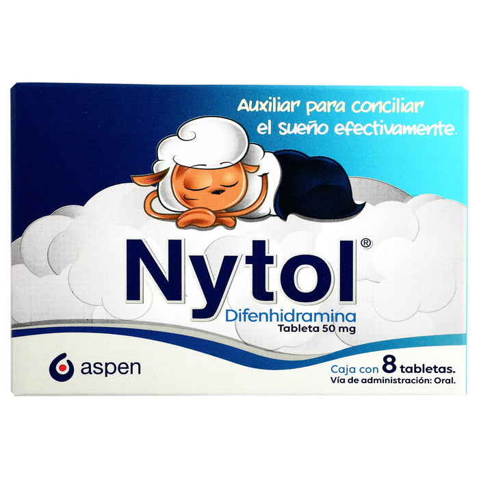Nytol 50Mg Con 8 Tabletas (Difenhidramina) - WeCare Pharma