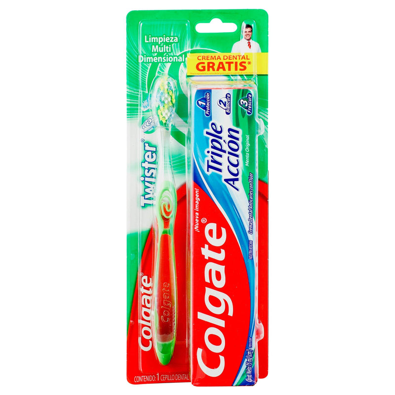 Colgate Triple Accion Pasta+Cepillo Con 2 - WeCare Pharma
