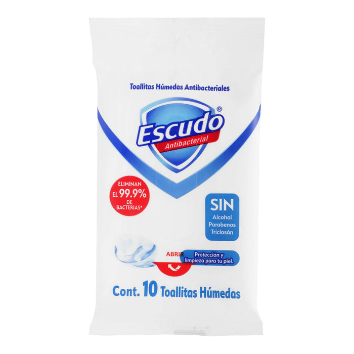 Toallitas Humedas Escudo Con 10 - WeCare Pharma