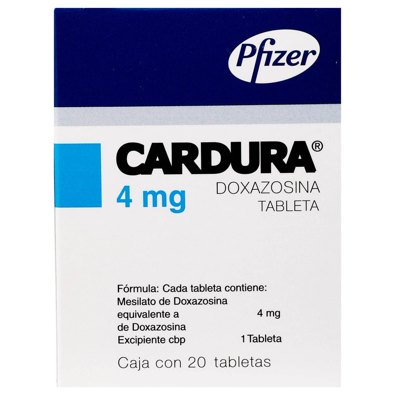 Cardura 4Mg Con 20 Tabletas (Doxazosina) - WeCare Pharma