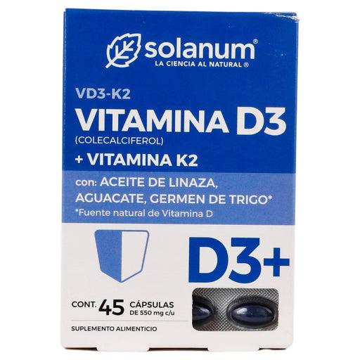 Solanum (Colecalciferol/Vitamina K) Capsulas Con 45 - WeCare Pharma