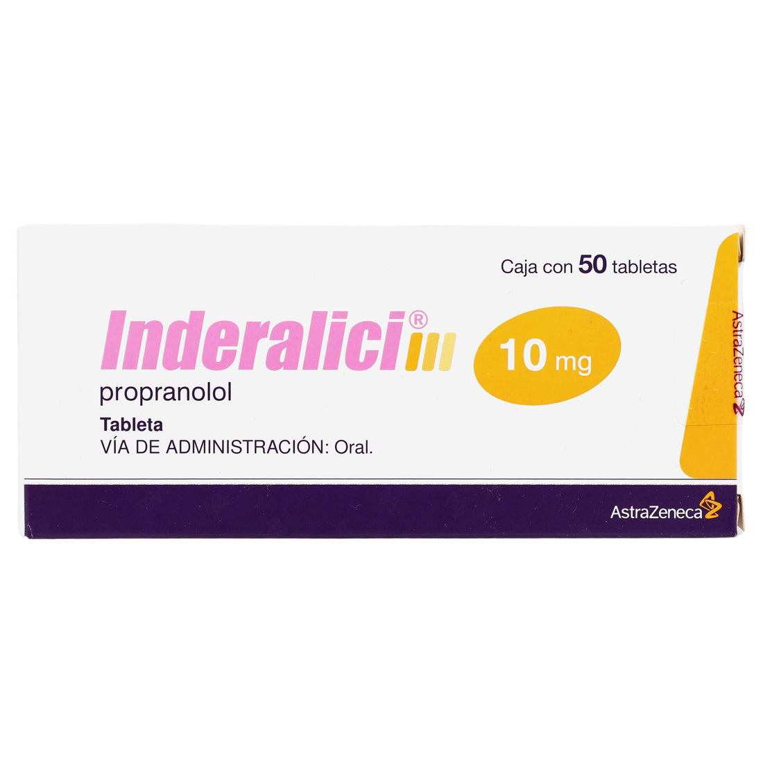 Inderalici 10Mg Con 50 Tabletas (Propranolol) 1 - 5000456054300