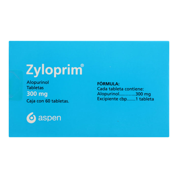 Zyloprim 300Mg Con 60 Tabletas (Alopurinol) 1 - 7502253072931