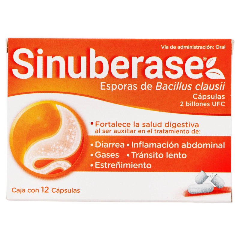 Sinuberase 2Bill Ufc Con 12 Capsulas (Bacillus Clausii) - WeCare Pharma