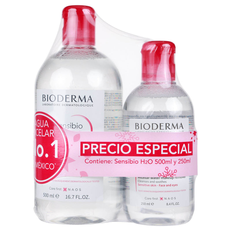 Bioderma Kit Sensibio Desmaquillante H2O 500Ml + Sensibio H2O 250Ml - WeCare Pharma